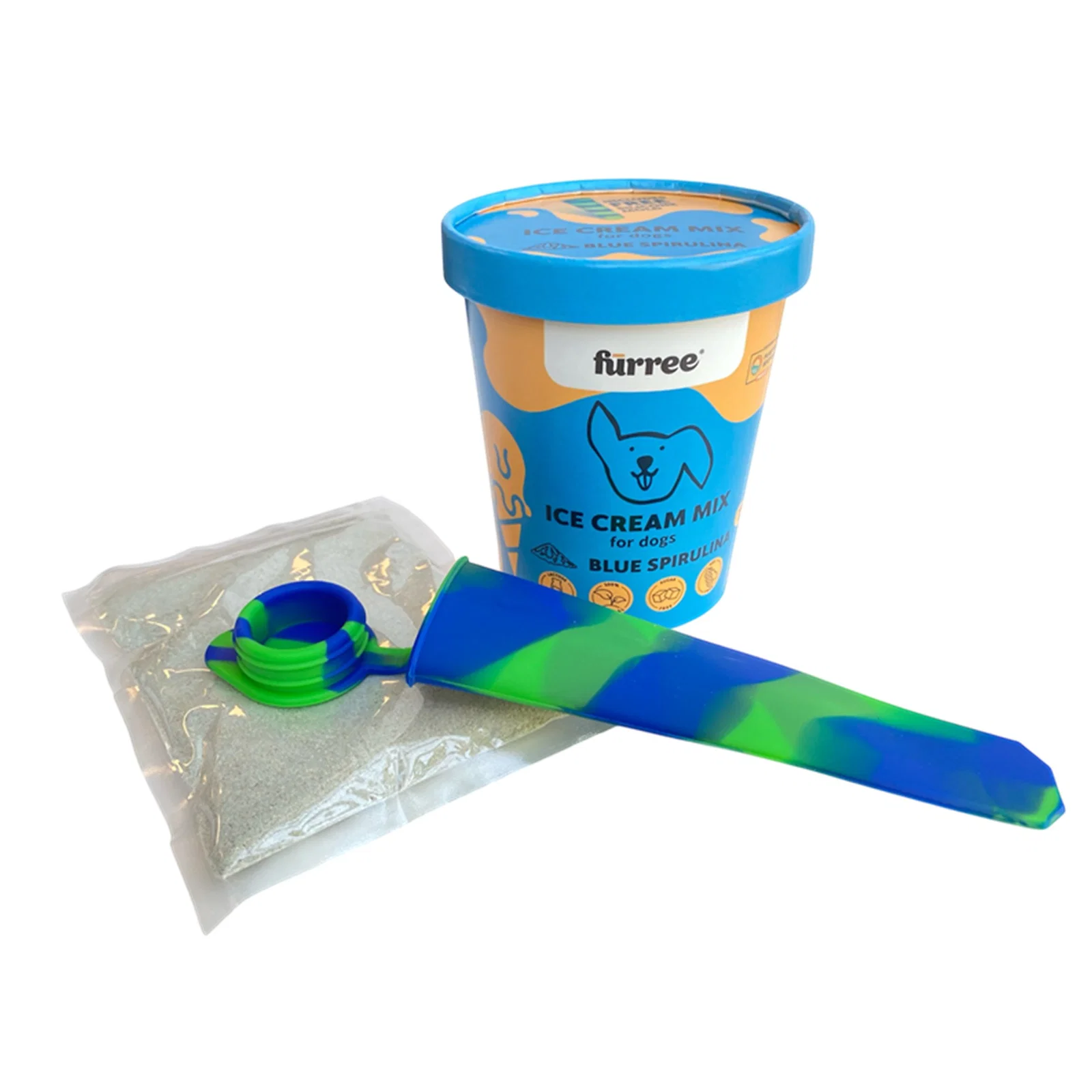 FÜRREE Icecream med Blå Spirulina